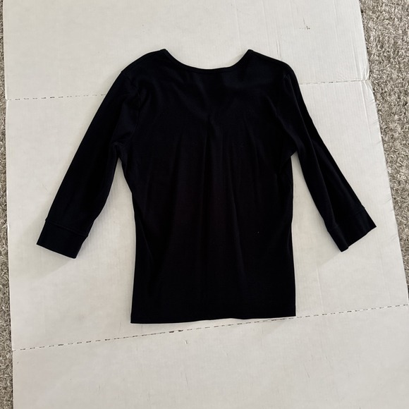 Pandora Jewelry  Store Employee V Neck Rhinestone Shirt Black XL - Picture 9 of 11